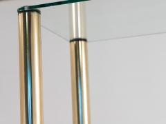 Polished Brass Etagere with Glass Shelves USA 1970s - 3890089