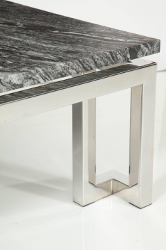 Polished Chrome Greek Key Coffee Table  - 958191