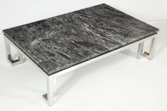 Polished Chrome Greek Key Coffee Table  - 958192