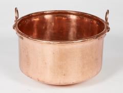 Polished Copper Cauldron with Double Handles - 4460843