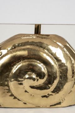 Polished Gilt Brass Nautilus Lamp - 3439648