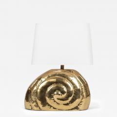 Polished Gilt Brass Nautilus Lamp - 3440617
