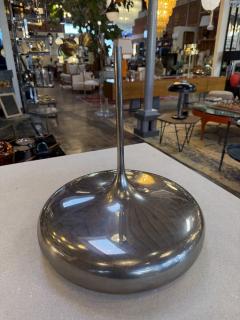 Polished Metal Sculptural Flower Vase Italy 1970s - 4466836