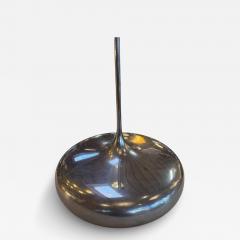 Polished Metal Sculptural Flower Vase Italy 1970s - 4466977