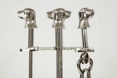 Polished Nickel Retriever Fire Tools - 4296701