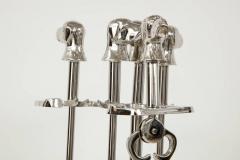 Polished Nickel Retriever Fire Tools - 4296704
