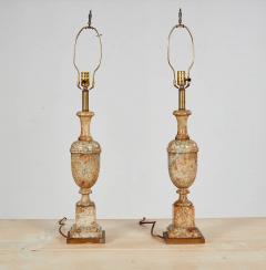 Polished Ochre Marble Lamps - 3786959