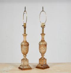 Polished Ochre Marble Lamps - 3786962