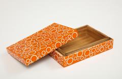 Polished Orange Resin Box - 1173219
