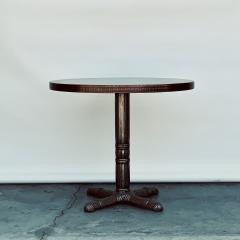 Polished Steel and Antiviral Raw Copper Top Gueridon Side Table - 1409508