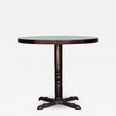 Polished Steel and Antiviral Raw Copper Top Gueridon Side Table - 1411261