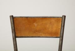 Polished Steel and Bentwood Chair France c 1940 - 3214186