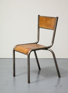 Polished Steel and Bentwood Chair France c 1940 - 3214193