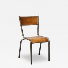Polished Steel and Bentwood Chair France c 1940 - 3215817