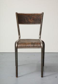 Polished Steel and Bentwood Chair France c 1940 - 3214200