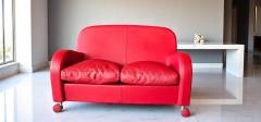 Poltrona Frau Italian Red Leather Sofa Daisy by Poltrona Frau Italy 2008 - 4365683
