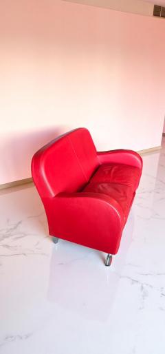 Poltrona Frau Italian Red Leather Sofa Daisy by Poltrona Frau Italy 2008 - 4365685