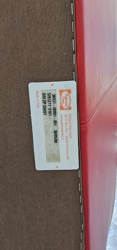 Poltrona Frau Italian Red Leather Sofa Daisy by Poltrona Frau Italy 2008 - 4365688