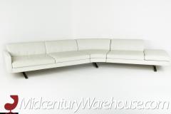 Poltrona Frau Kennedee Mid Century Italian Leather Sectional Sofa - 2356657