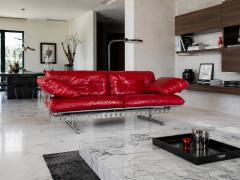 Poltrona Frau Poltrona Frau Ouverture Red Sofa designed by Pierluigi Cerri 2003 - 4620560