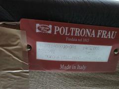 Poltrona Frau Poltrona Frau Quadra Black Leather Sectional Sofa by Studio Cerri 2005 Italy - 4654572