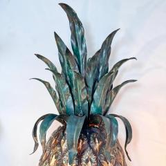 Polychrome Painted 1930s Italian Pineapple Wall Light - 3549808