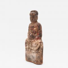 Polychrome Seated Ancestor Figure - 4173458