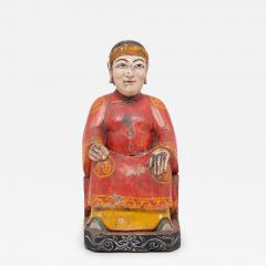 Polychrome Seated Ancestor Figure - 4173645