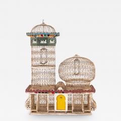 Polychrome Wire Birdcage French 20th Century - 2549492