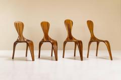 Polyte Solet Polyte Solet La Sterne Dining Chairs in Lingue Wood France 2000s - 2945279