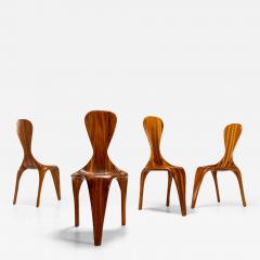 Polyte Solet Polyte Solet La Sterne Dining Chairs in Lingue Wood France 2000s - 2951802