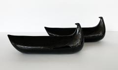 Pompeo Pianezzola Pair of Pompeo Pianezzola Black Ceramic Birds for Zanolli Sebellin Nove - 2966473