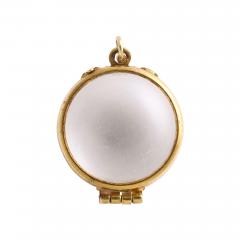 Pool of Light Rock Crystal and Gold Locket - 4015418