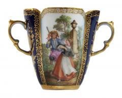 Porcelain Chocolate Cup with Saucer by Augustus Rex Helena Wolfsohn - 3022193