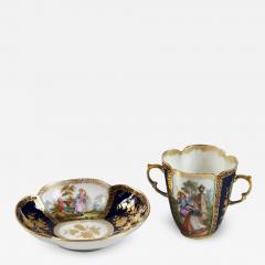 Porcelain Chocolate Cup with Saucer by Augustus Rex Helena Wolfsohn - 3024998