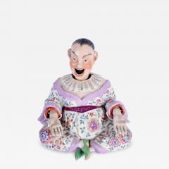 Porcelain Figure Of A Chinese Man With A Nodding Head Germany  - 4818097