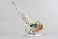 Porcelain Figurine Golden Pheasant by F Karl Ens Germany circa 1920 - 3657547