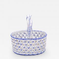 Porcelain Pierced Basket Portugal circa 1910 - 3074513