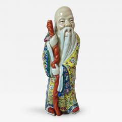 Porcelain Statue of Shou God of Longevity Circa 1940s - 313497