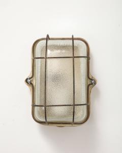 Porcelain and Metal Industrial Sconce Czechoslovakia c 1950 - 4046477