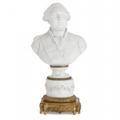 Porcelain busts of Louis XVI and Marie Antoinette in style of S vres - 1558799