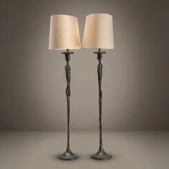 Porta Romana Giacometti Form Table Lamps with Bronze Finish by Porta Romana Pair - 4548766