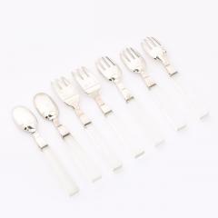 Porter Blanchard Set of 7 Mid Century Sterling Silver Lucite Flatware by Porter Blanchard - 4744548