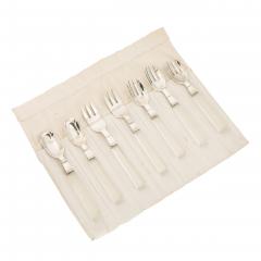 Porter Blanchard Set of 7 Mid Century Sterling Silver Lucite Flatware by Porter Blanchard - 4744556