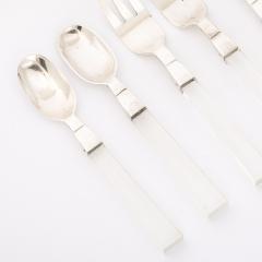 Porter Blanchard Set of 7 Mid Century Sterling Silver Lucite Flatware by Porter Blanchard - 4744561