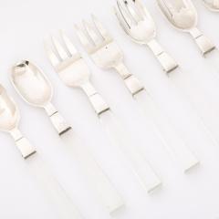 Porter Blanchard Set of 7 Mid Century Sterling Silver Lucite Flatware by Porter Blanchard - 4744562