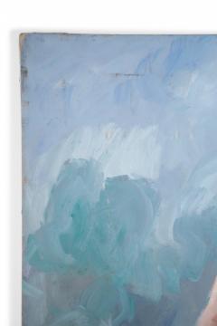Portrait Of A Woman And White Dog Painting - 3185235