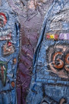 Portrait of a Black Panther Activist by N Correa Oil and Mixed Media 1969 - 4478358