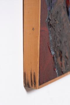 Portrait of a Black Panther Activist by N Correa Oil and Mixed Media 1969 - 4478360