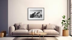 Portrait of a Man and Woman Photography Print Titled Smile Limited Edition - 3534298
